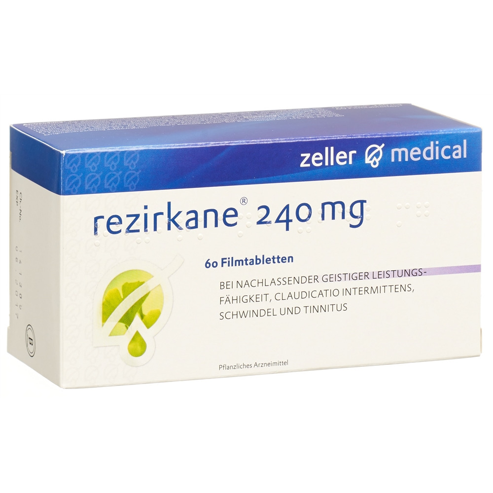 REZIRKANE cpr pell 240 mg blist 60 pce, image principale