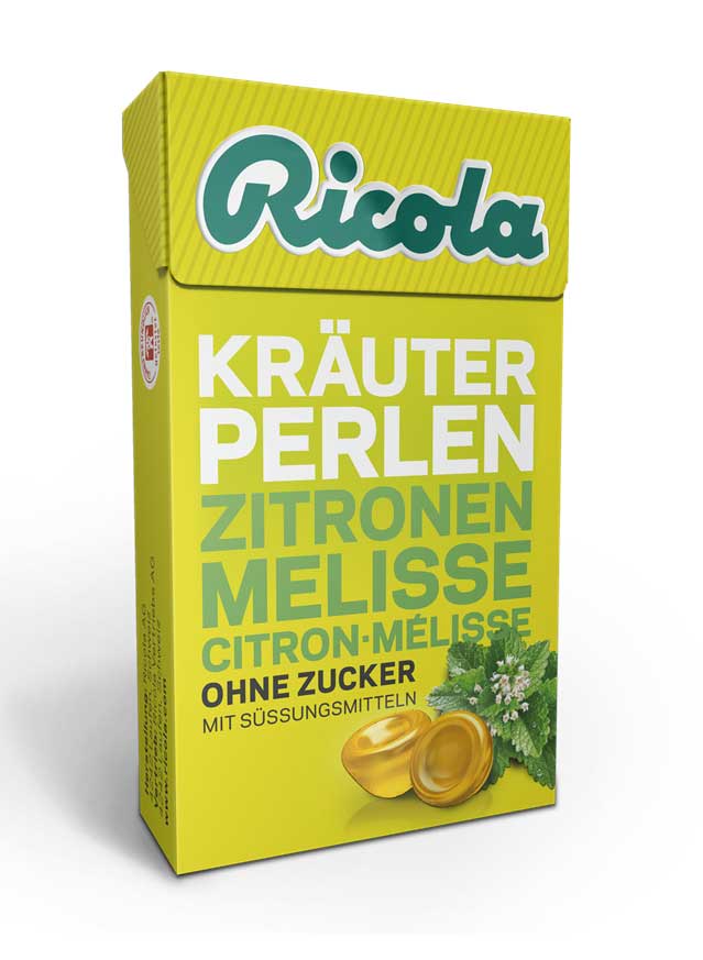 Ricola Kräuter Perlen Zitronenm Bonbon, Hauptbild