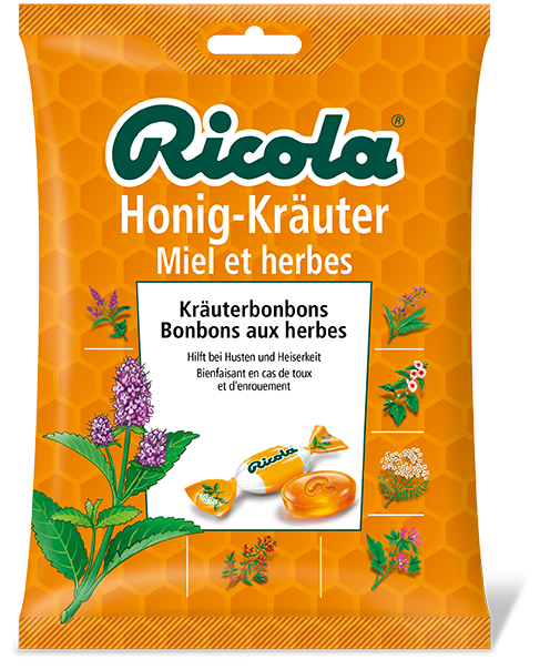 Ricola miel et herbes bonbons aux herbes, image principale