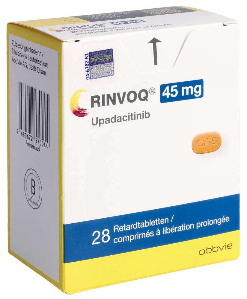 RINVOQ Ret Tabl 45 mg Blist 28 Stk, Hauptbild