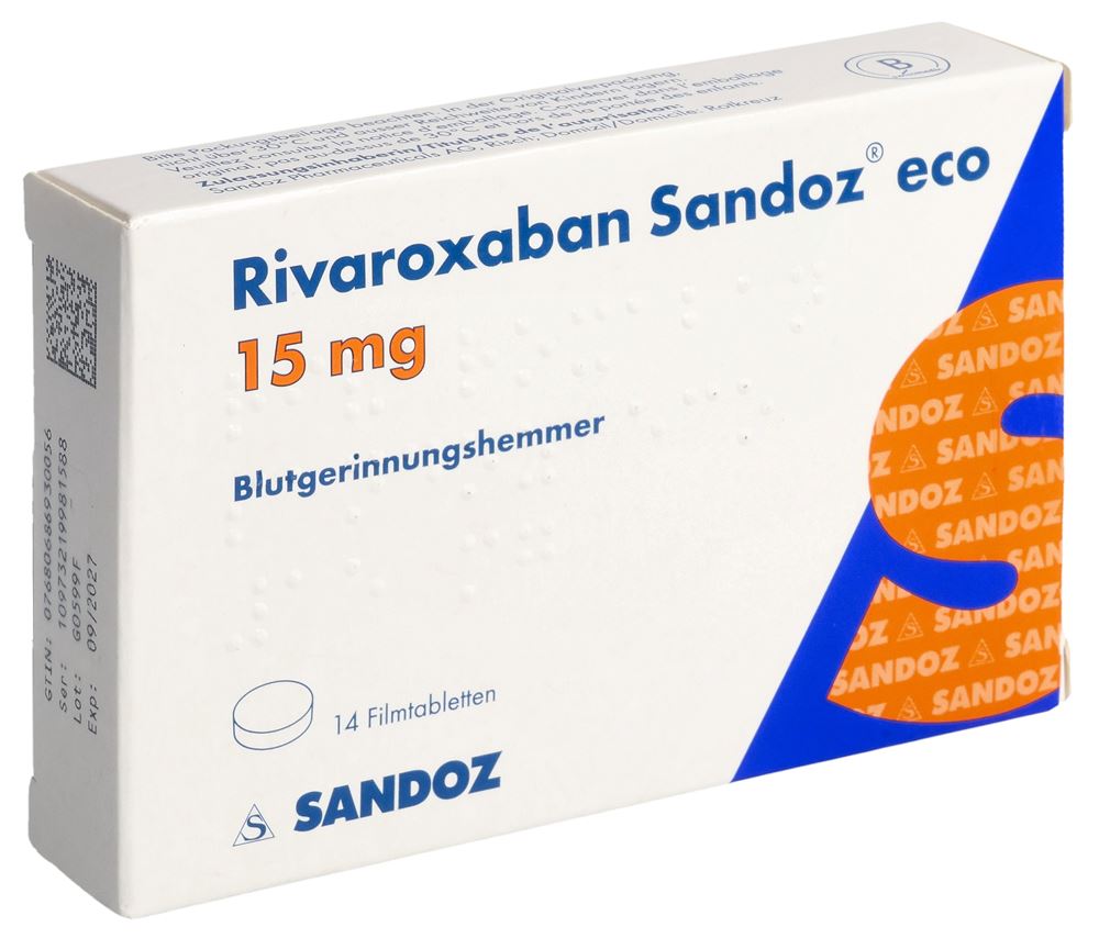 RIVAROXABAN Sandoz eco 15 mg