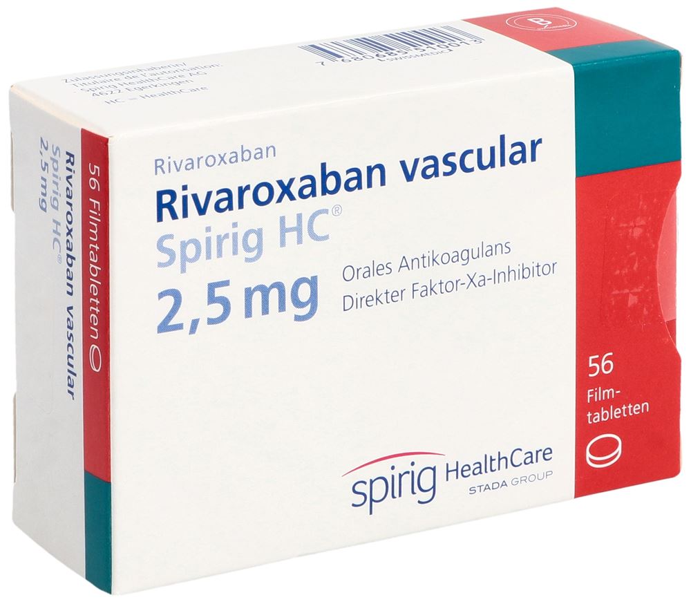 RIVAROXABAN vasc Spirig HC 2.5 mg, image principale