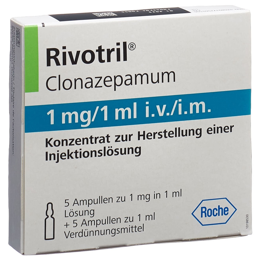 RIVOTRIL Inj Konz 1 mg Amp 1 ml