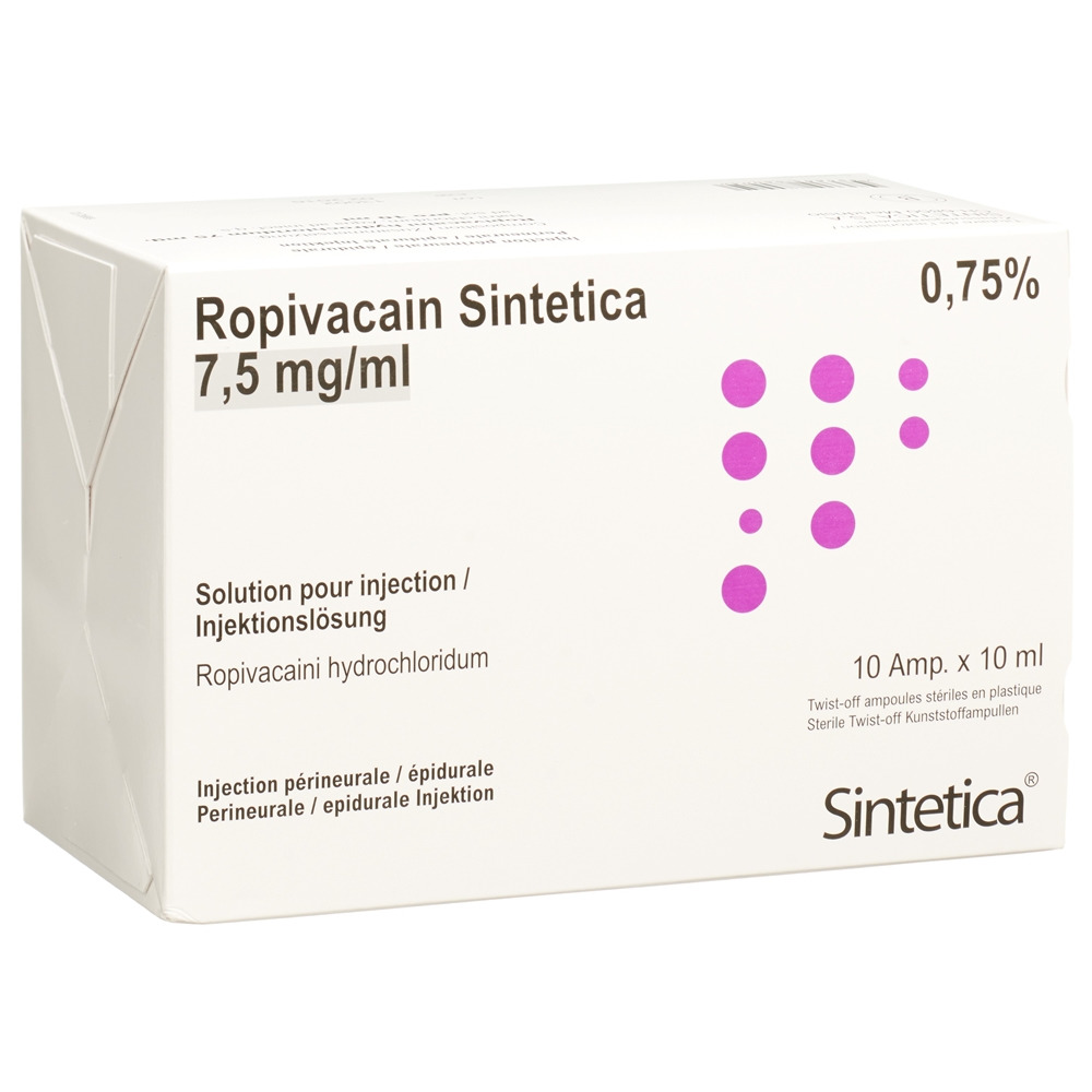 ROPIVACAINE Sintetica 7.5 mg/ml, image principale