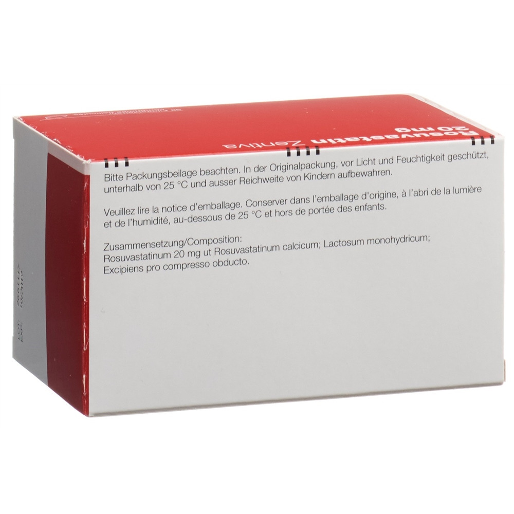 ROSUVASTATINE Zentiva 20 mg, image 2 sur 2