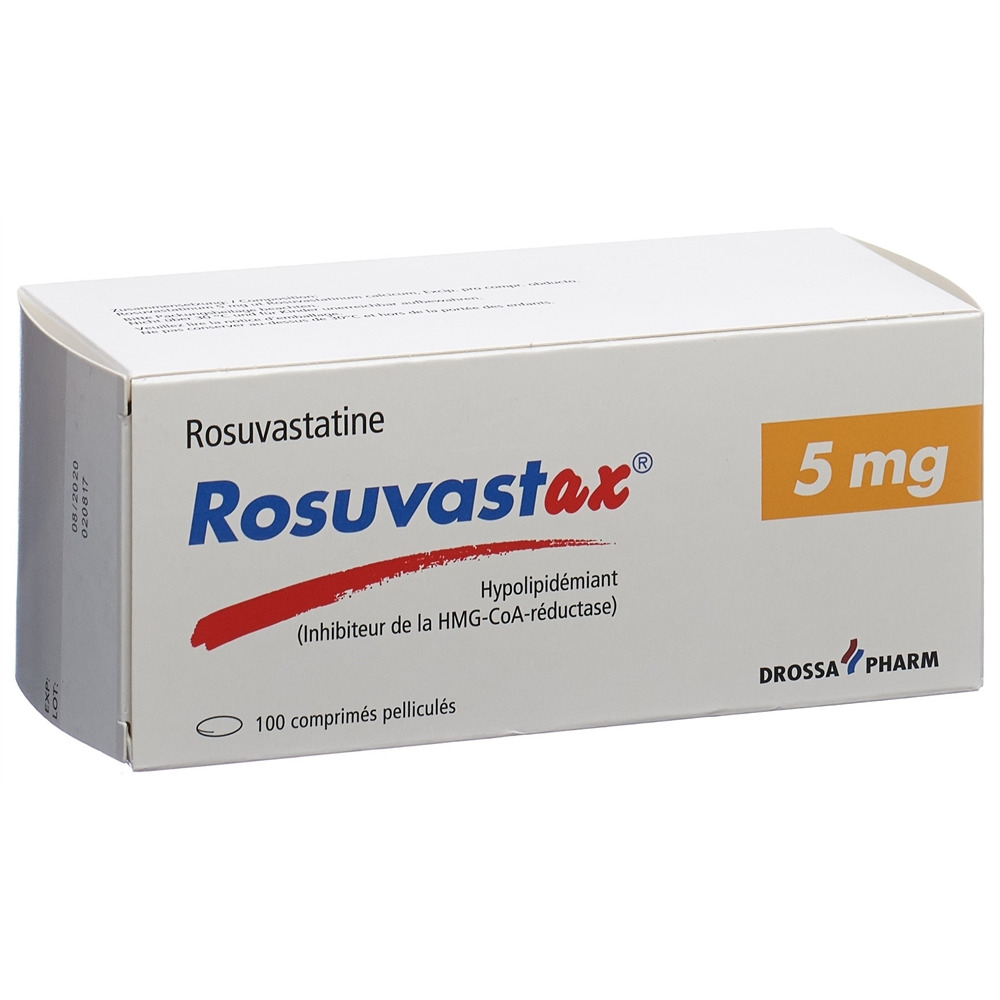 ROSUVASTAX cpr pell 5 mg blist 100 pce, image 2 sur 2