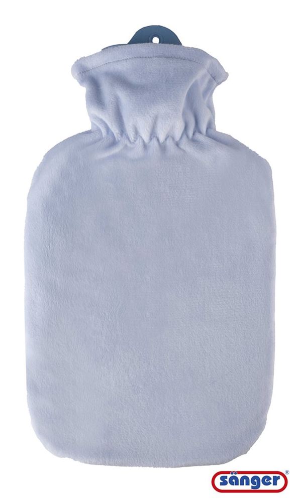 SAENGER Wärmflasche Flauschbezug