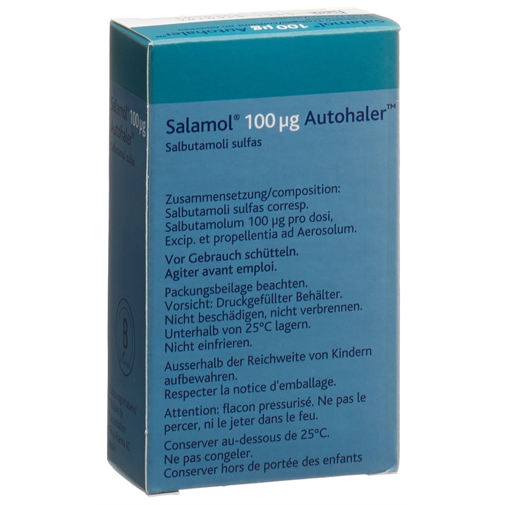 SALAMOL Autohaler 100 mcg, image 2 sur 2