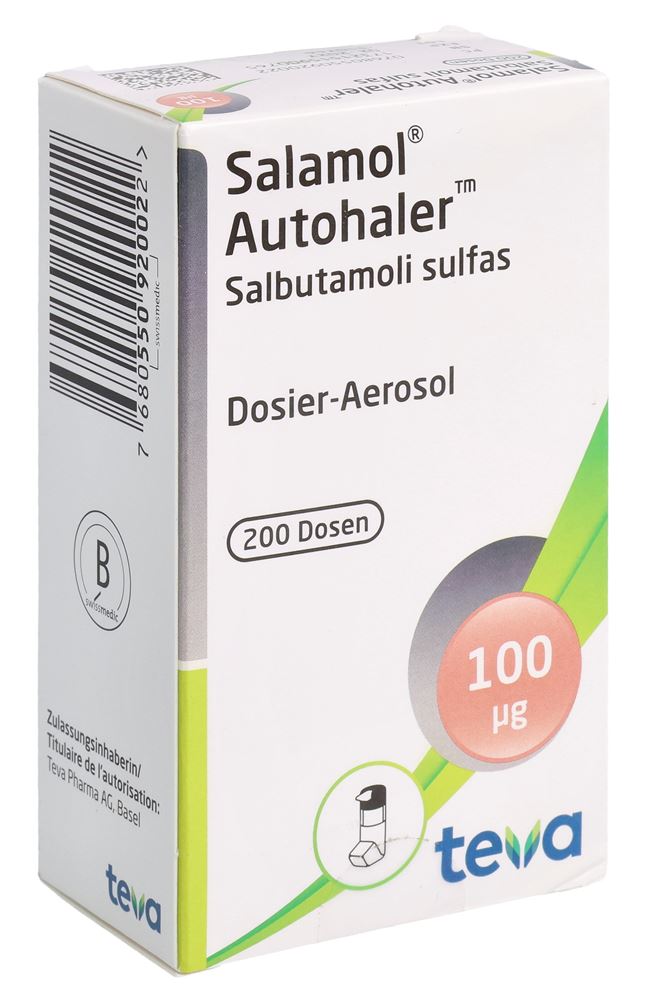 SALAMOL Autohaler 100 mcg, Hauptbild