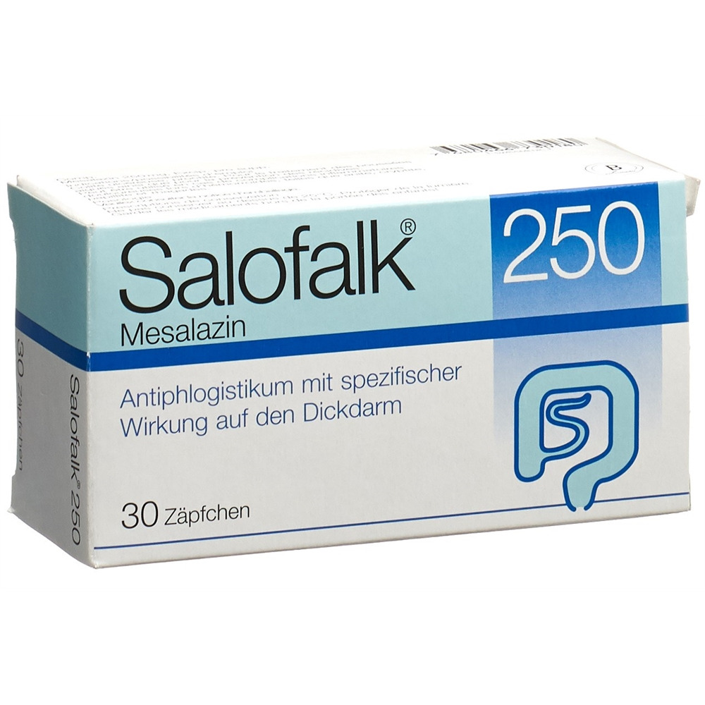 SALOFALK supp 250 mg blist 30 pce