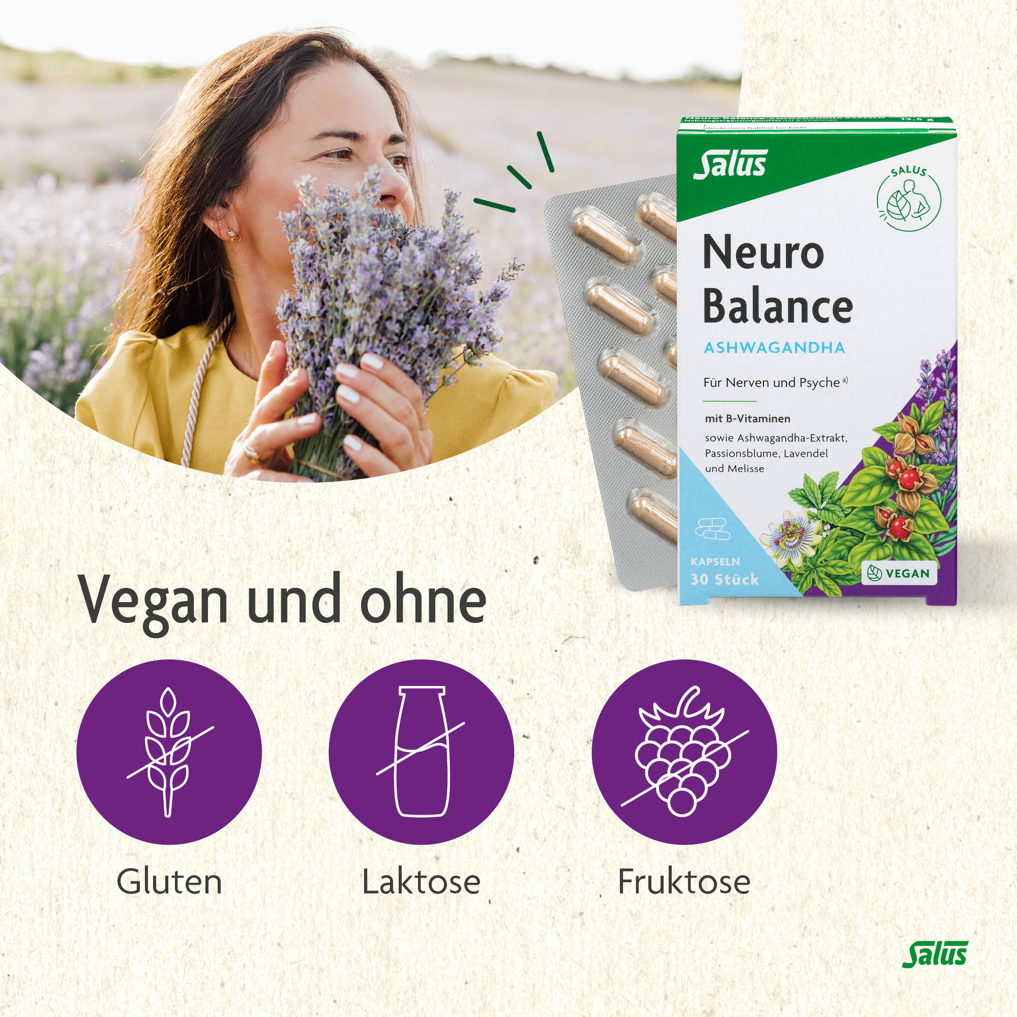 SALUS Neuro Balance ashwagandha, image 3 sur 6