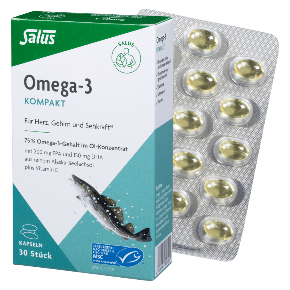 SALUS Omega-3 Kompakt Seelachsöl