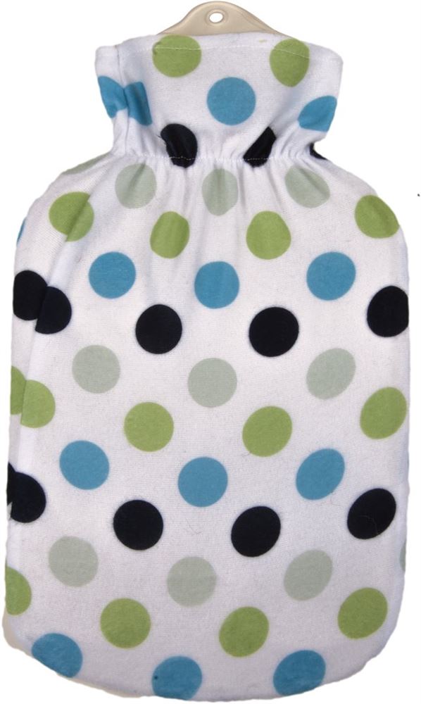 SAENGER bouillotte en caoutchouc naturel avec housse peluche