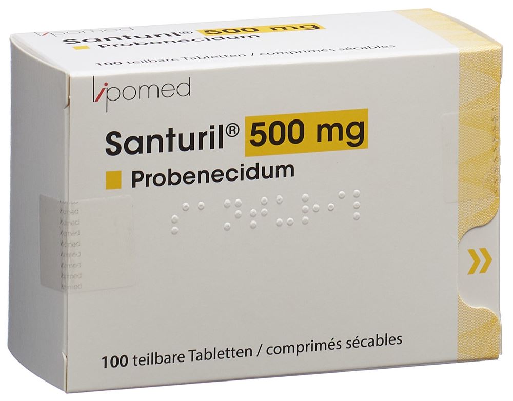 Santuril cpr 500 mg blist 100 pce, image principale Santuril cpr 500 mg blist 100 pce, image principale