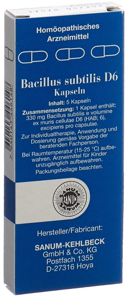 SANUM Bacillus subtilis 6 D, Hauptbild