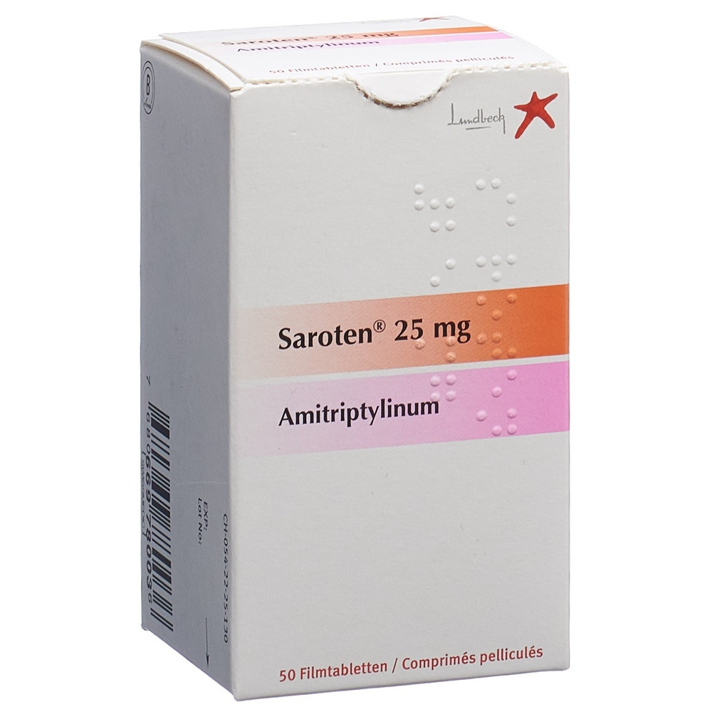 SAROTEN cpr pell 25 mg bte 50 pce, image principale