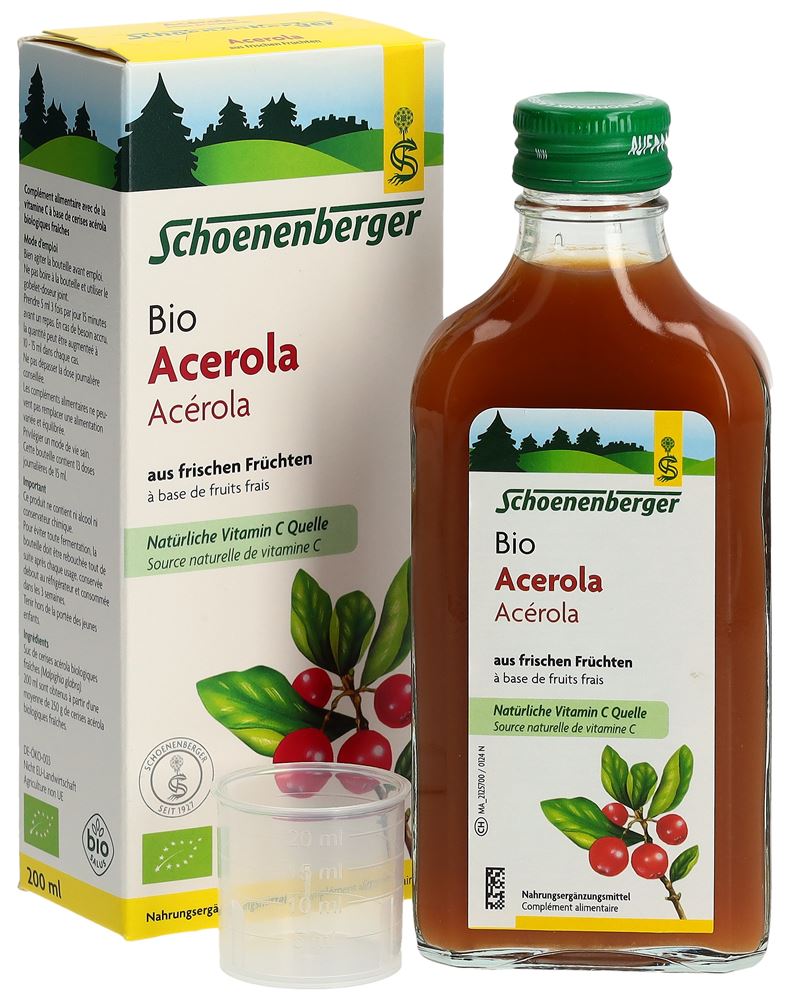SCHOENENBERGER Acérola à base de fruits frais, image principale