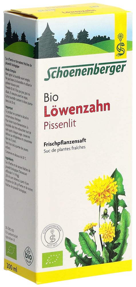 SCHOENENBERGER Löwenzahn Frischpflanzensaft, Hauptbild