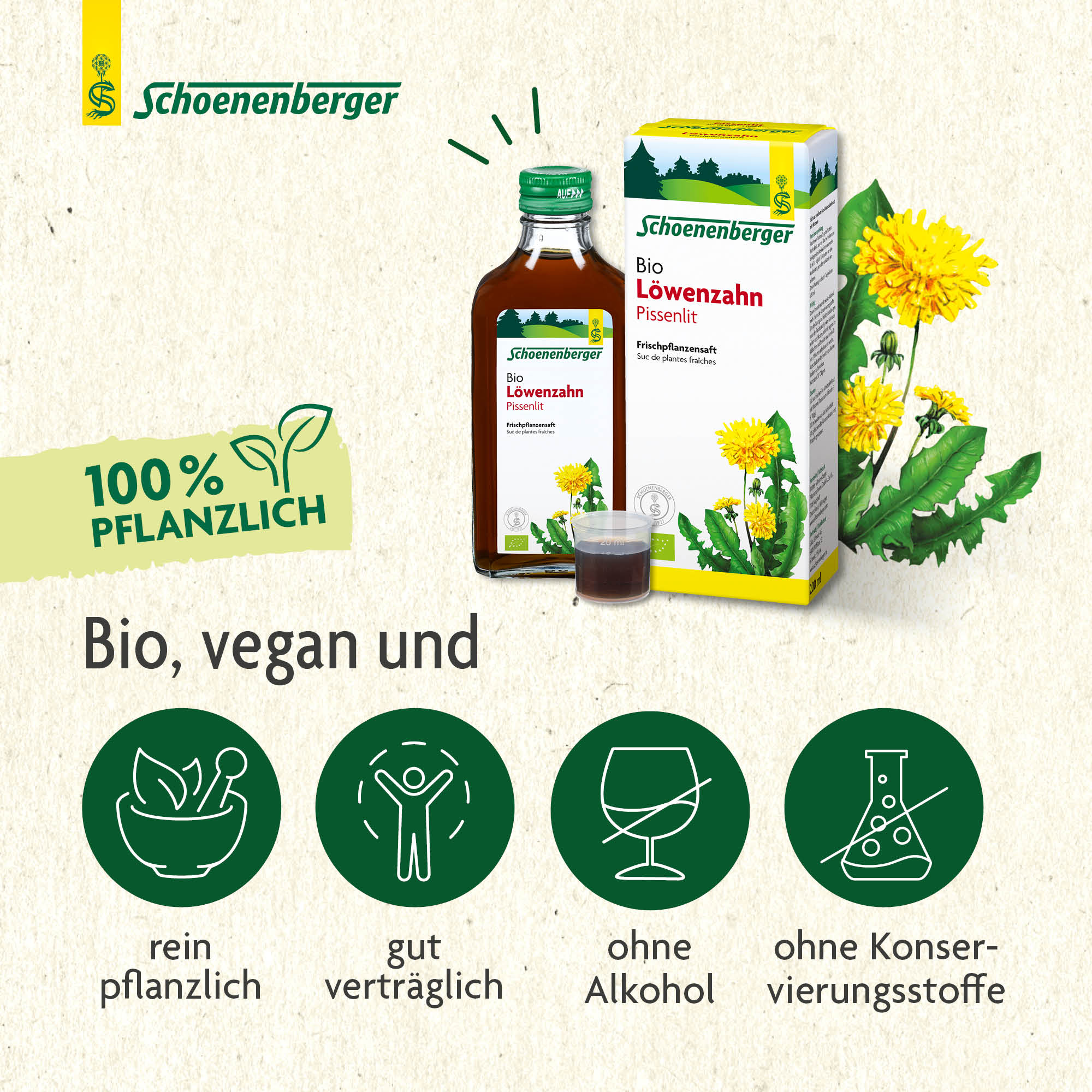 SCHOENENBERGER Pissenlit suc de plantes fraîches, image 4 sur 6