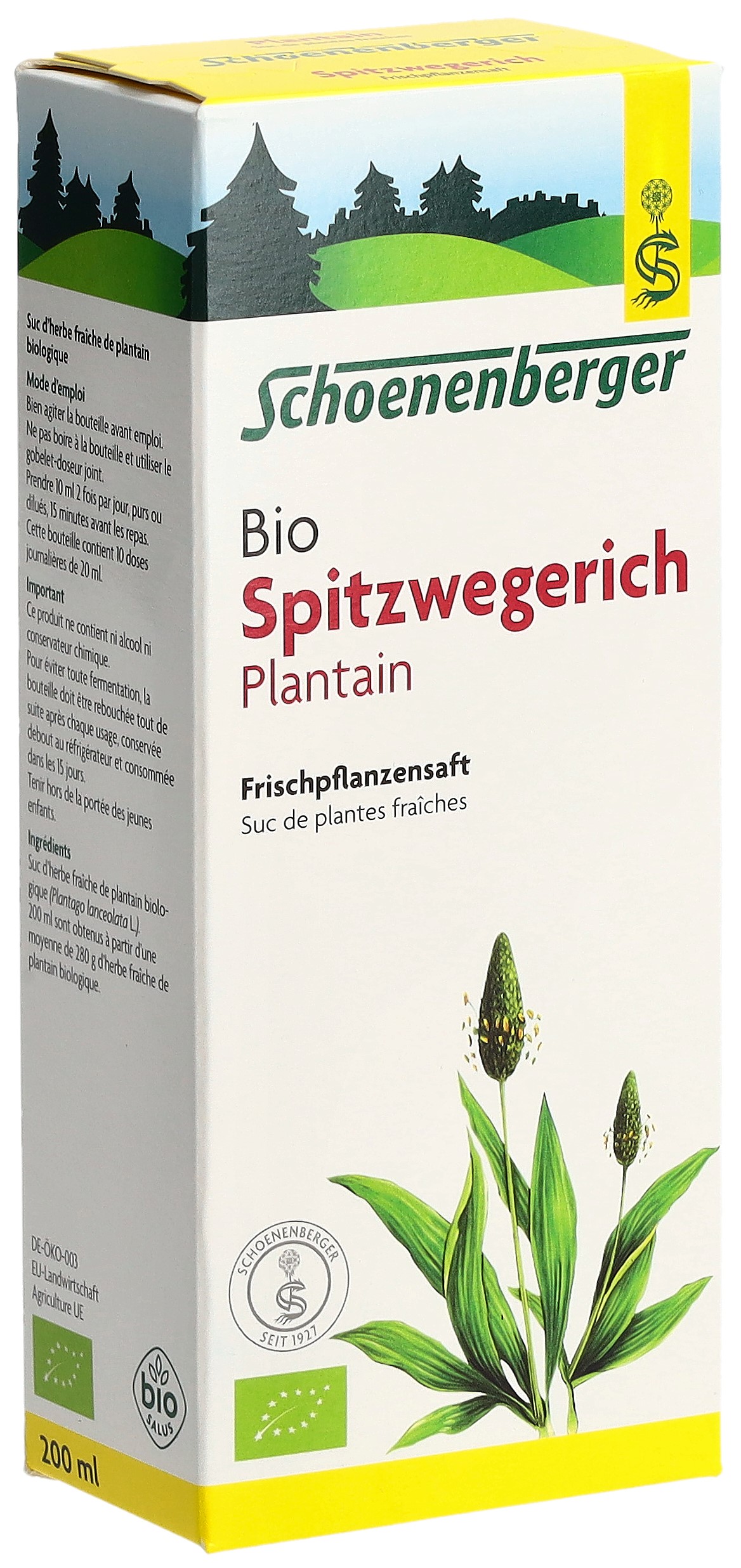 SCHOENENBERGER Spitzwegerich Frischpflanzensaft, Hauptbild