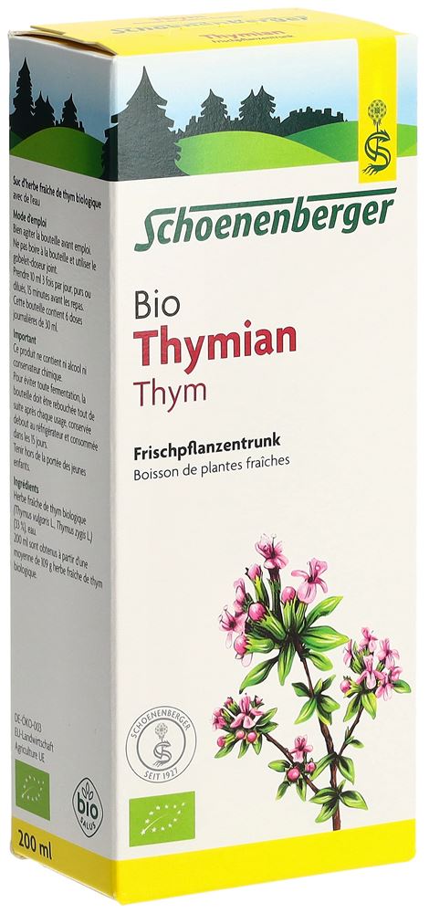 SCHOENENBERGER Thymian Frischpflanzentrunk, Hauptbild