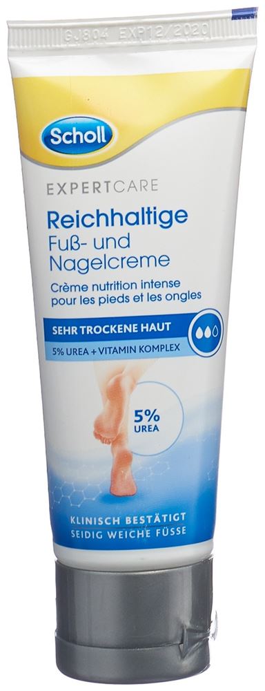 SCHOLL ExpertCare crème nutrition intense pour les pieds et les ongles