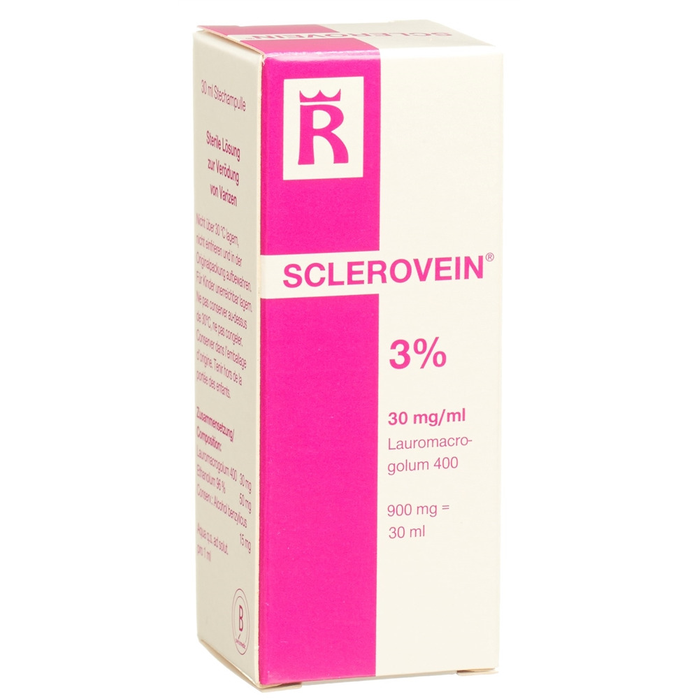 SCLEROVEIN Inj Lös 3 % i.v. Durchstf 30 ml, Hauptbild