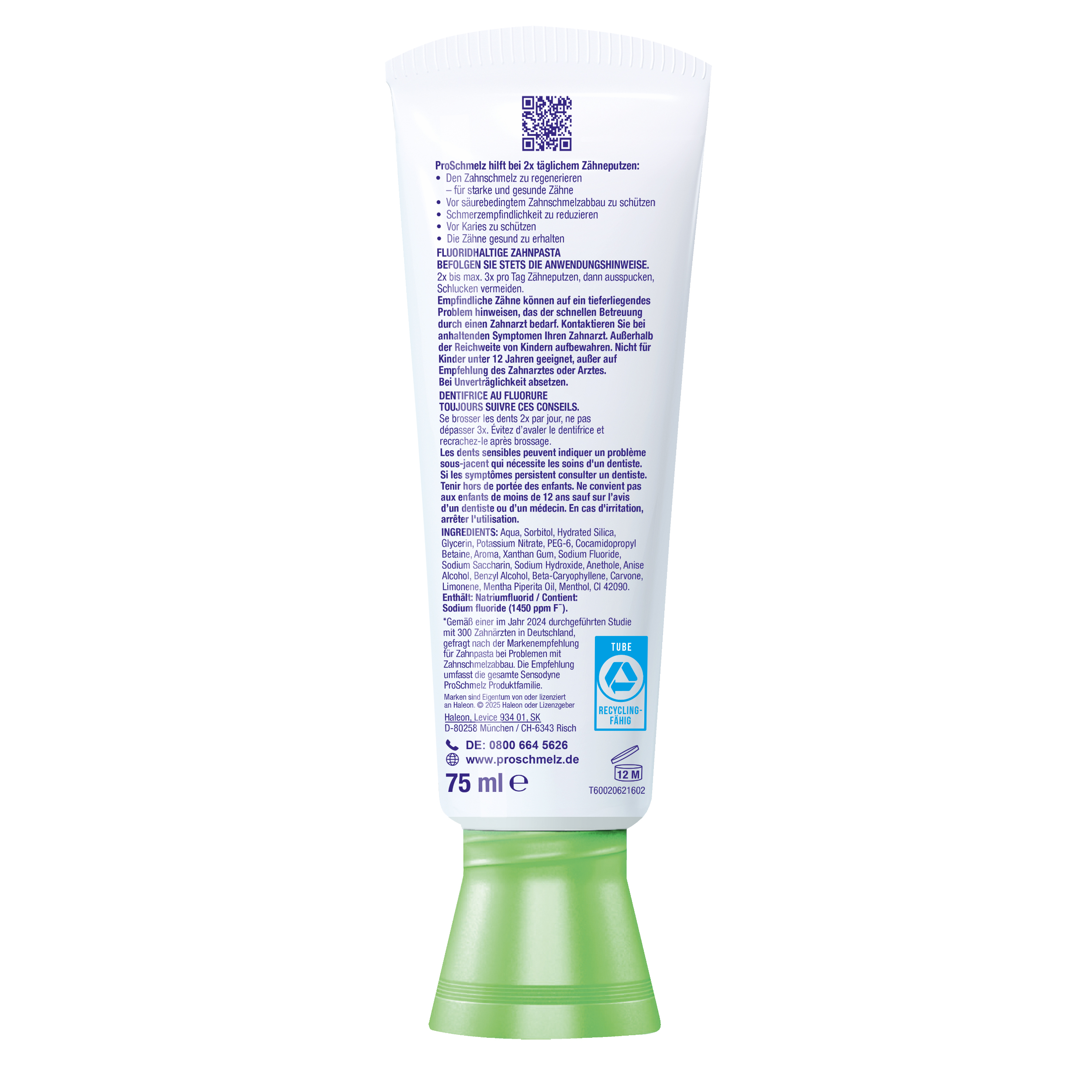SENSODYNE PROSCHMELZ dentifrice, image 3 sur 4