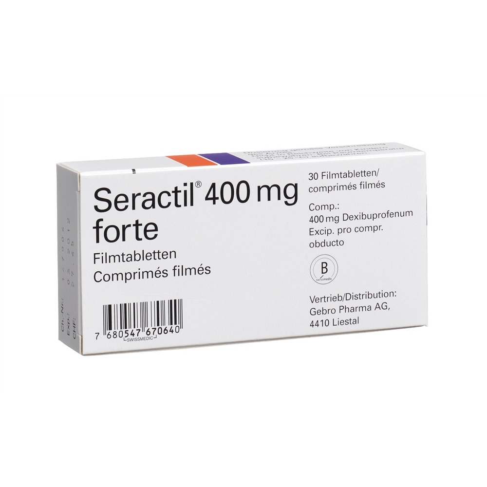 SERACTIL cpr pell 400 mg forte blist 30 pce, image 2 sur 2