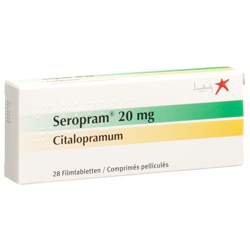 Seropram cpr pell 20 mg blist 28 pce, image principale