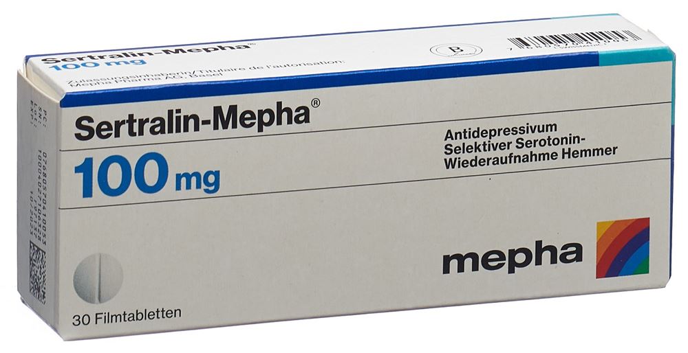 SERTRALINE Mepha 100 mg, image principale