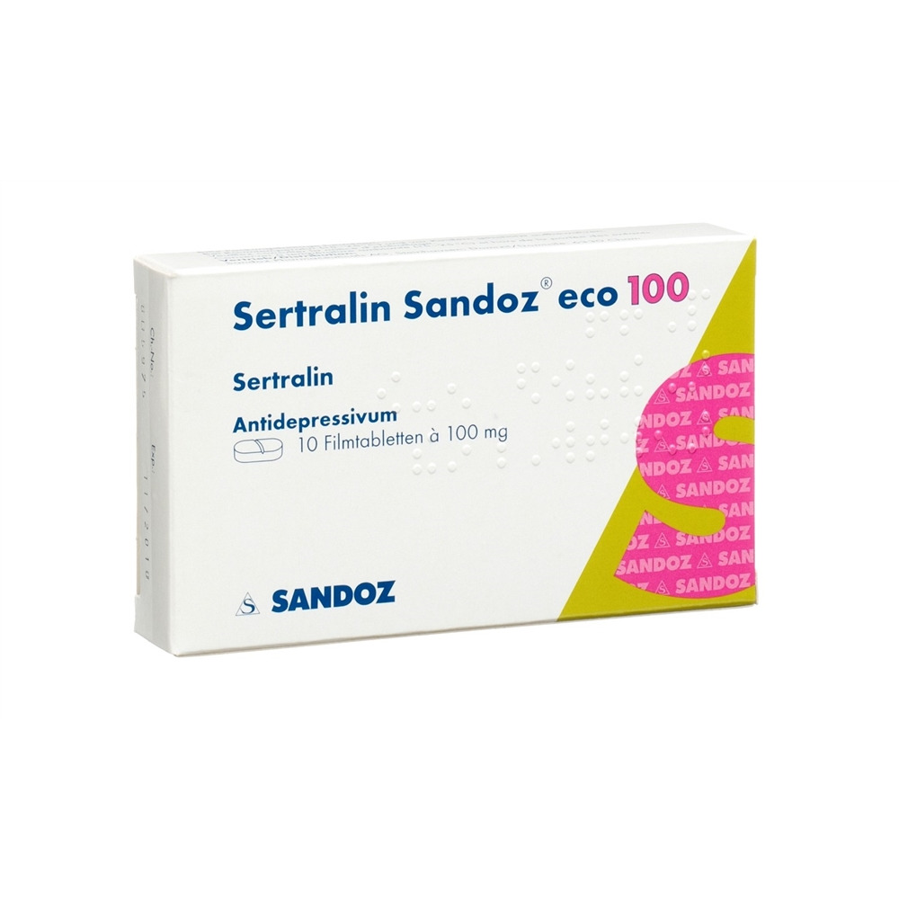 SERTRALINE Sandoz eco 100 mg, Hauptbild