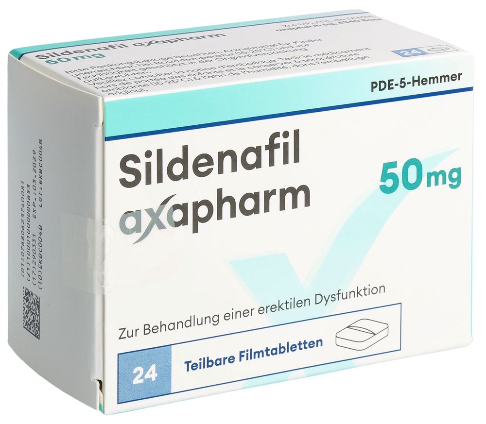 SILDENAFIL axapharm 50 mg, image principale SILDENAFIL axapharm 50 mg, image principale