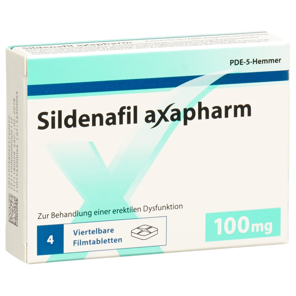 SILDENAFIL axapharm 100 mg, Hauptbild