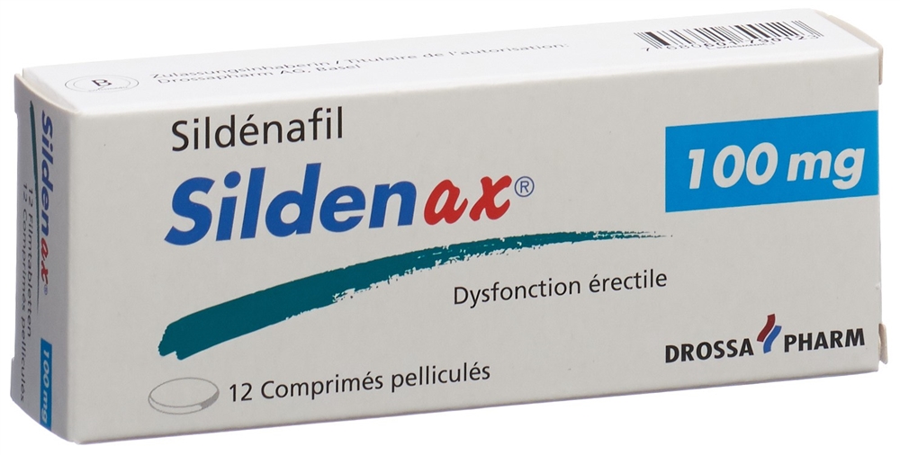 SILDENAX cpr pell 100 mg blist 12 pce, image 2 sur 2