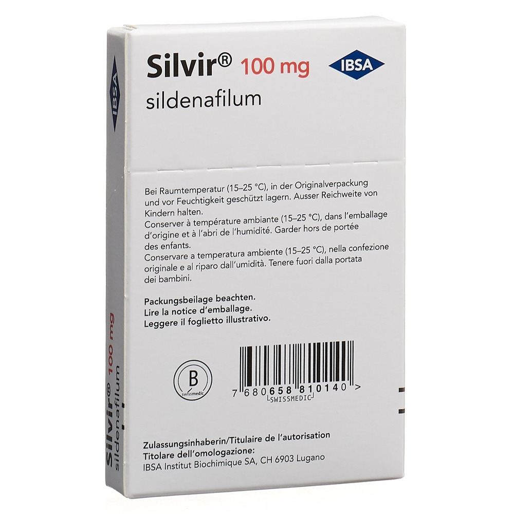 SILVIR Schmelzfilm 100 mg Blist 4 Stk, Bild 2 von 2