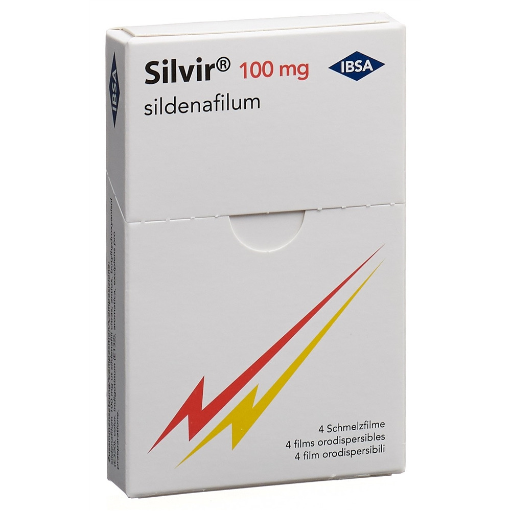 SILVIR Schmelzfilm 100 mg Blist 4 Stk, Hauptbild