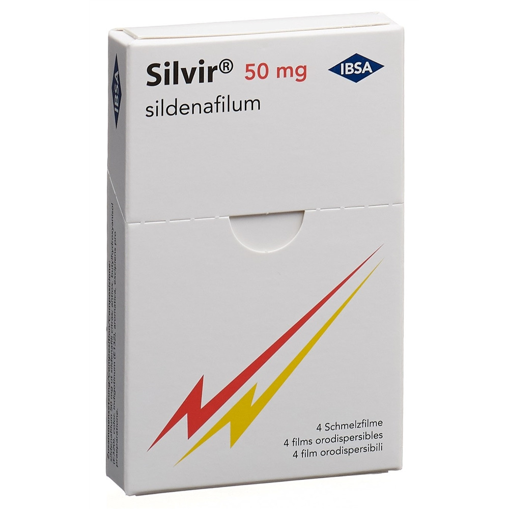 SILVIR Schmelzfilm 50 mg Blist 4 Stk, Hauptbild