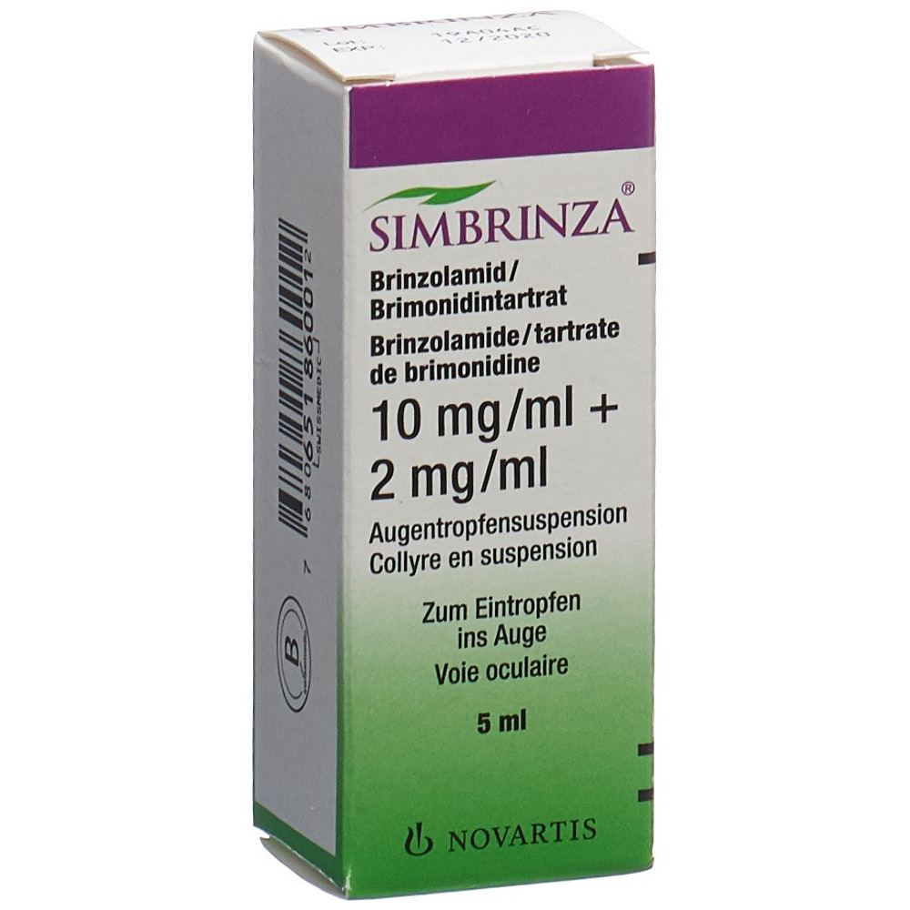 SIMBRINZA Susp Opht Fl 5 ml, Hauptbild
