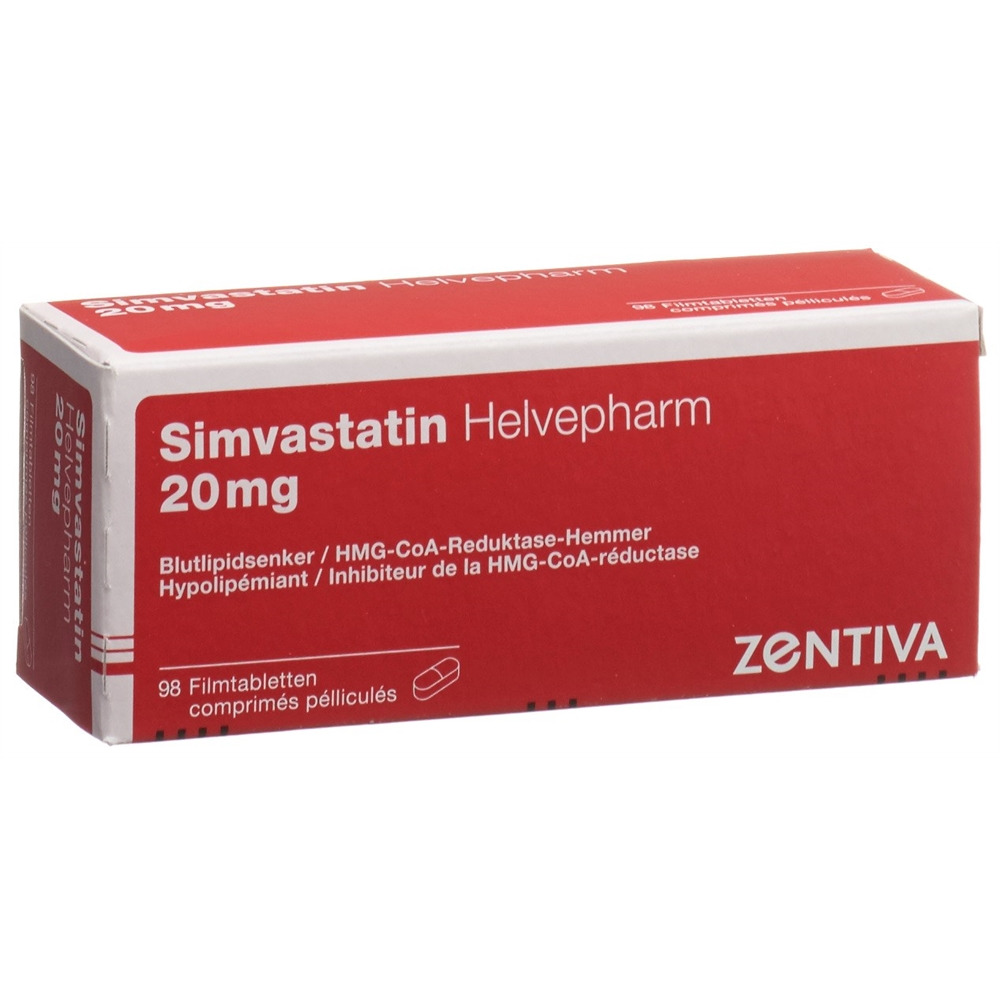 Simvastatin Helvepharm Helvepharm 20 mg