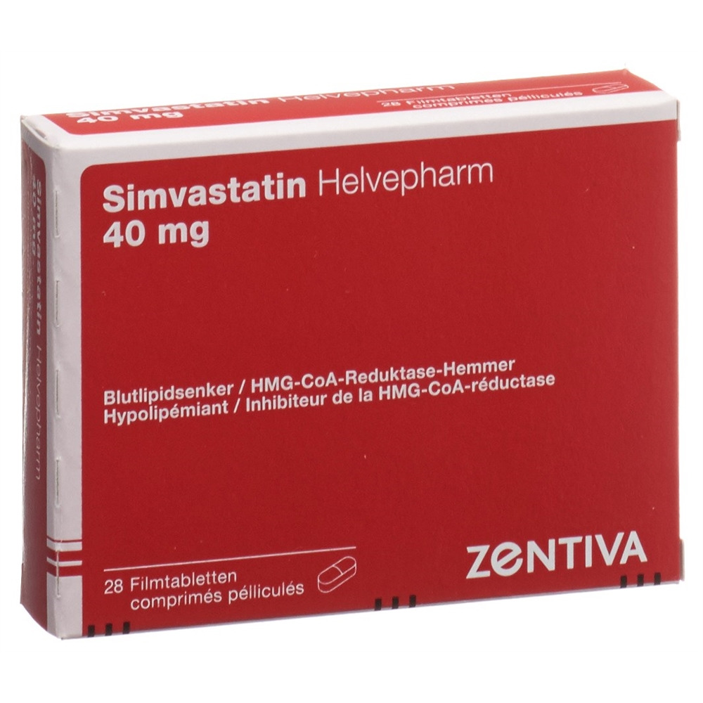 SIMVASTATINE Helvepharm 40 mg