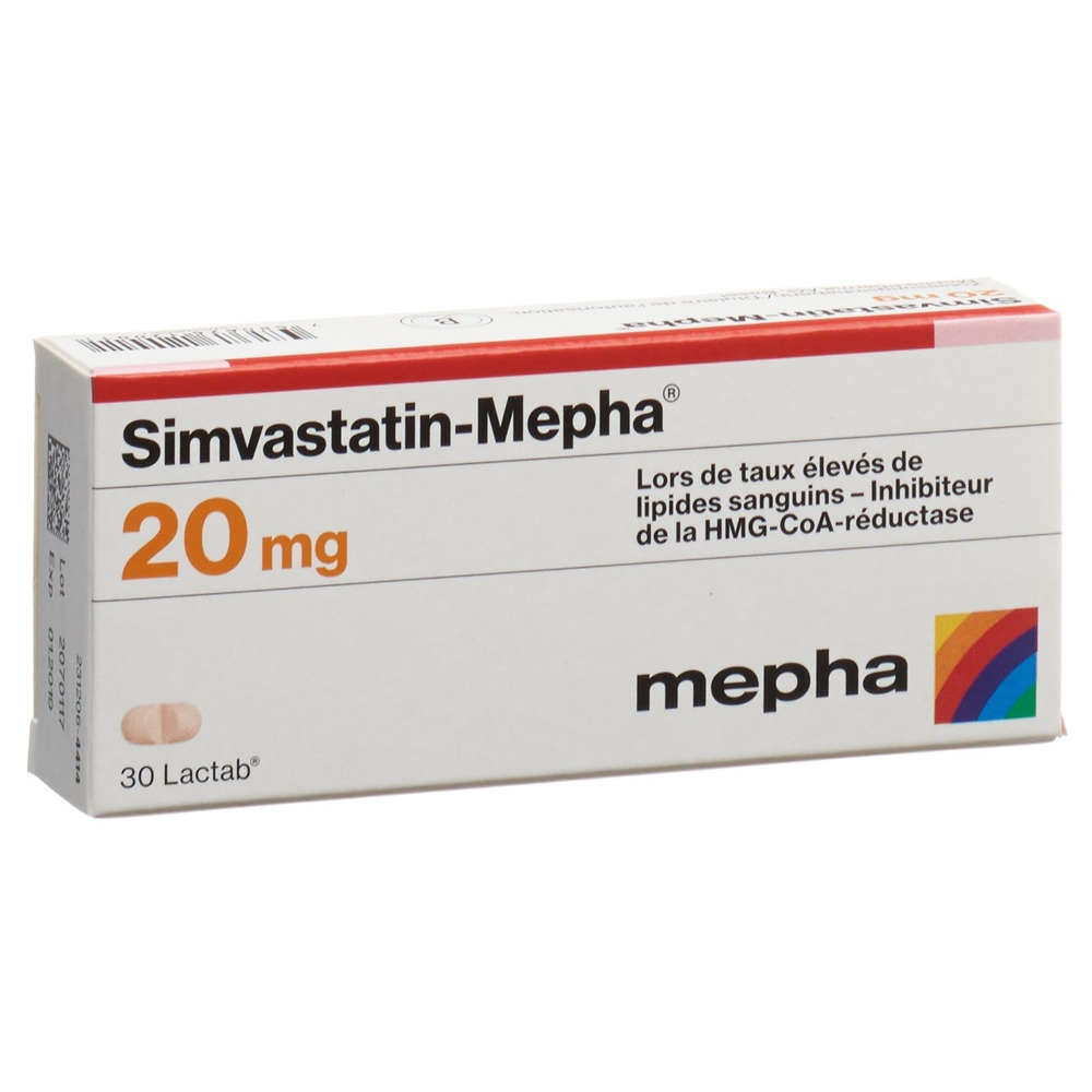 SIMVASTATINE Mepha 20 mg, Bild 2 von 2