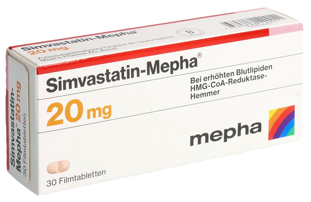 SIMVASTATINE Mepha 20 mg, Hauptbild