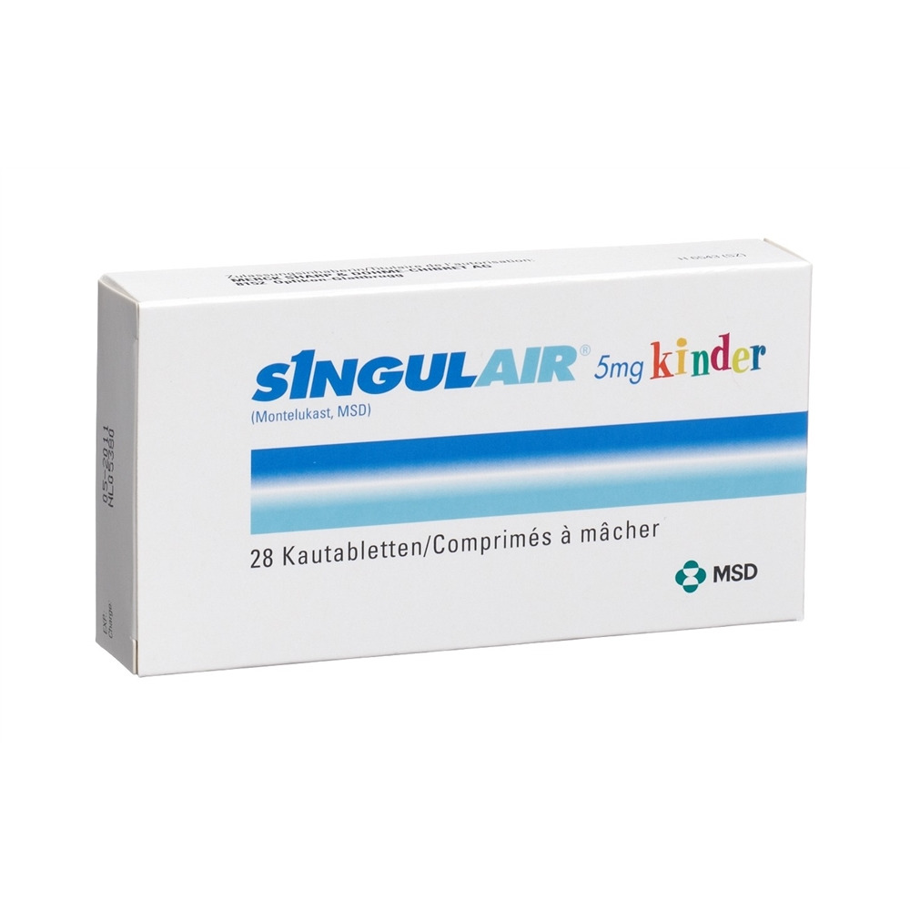 SINGULAIR cpr croquer 5 mg enf blist 28 pce, image principale