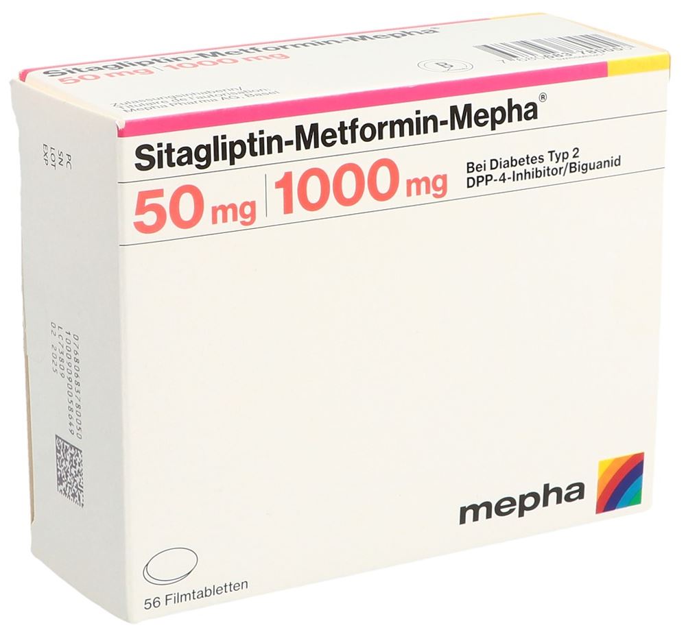 SITAGLIPTINE Metformin Mepha, Hauptbild