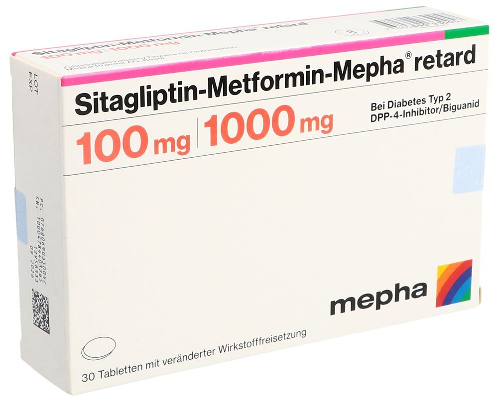 SITAGLIPTINE Metform Mepha retard, Hauptbild
