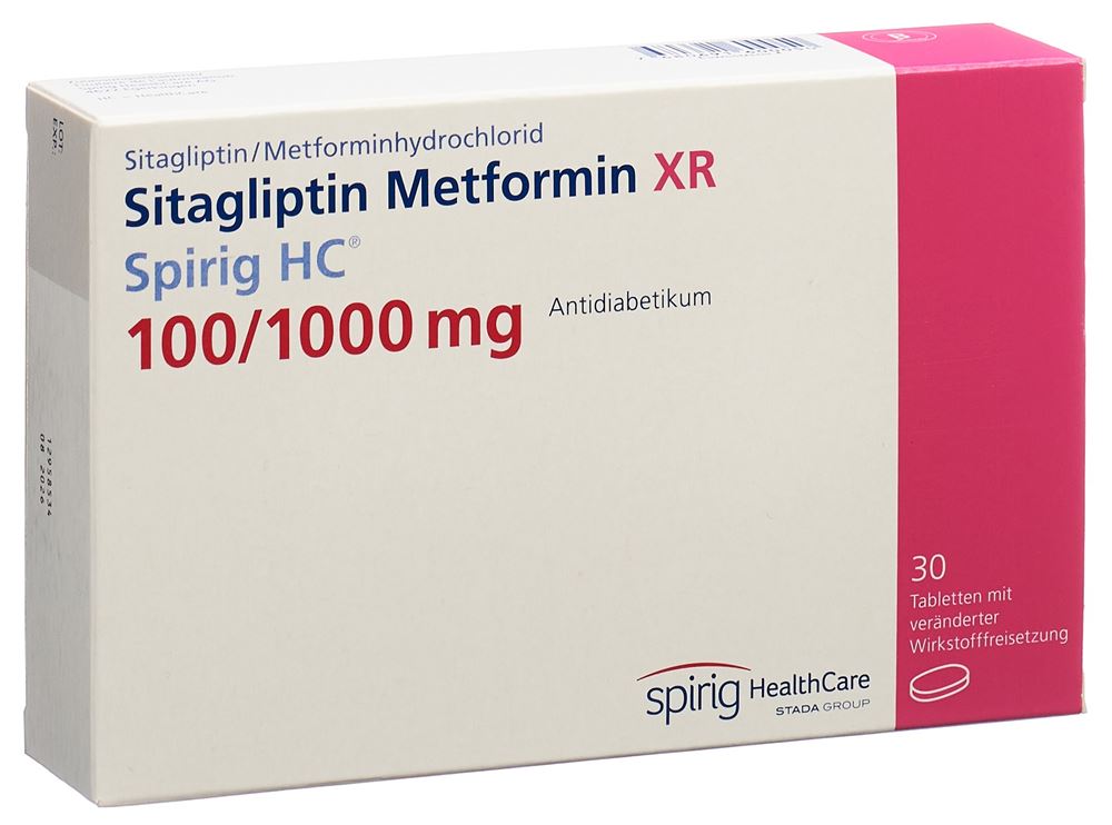 SITAGLIPTINE METFORMINE Metfor XR Spirig HC, Hauptbild