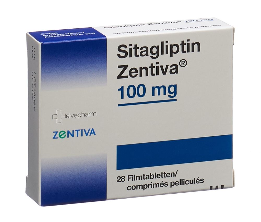 SITAGLIPTINE Zentiva 100 mg, image principale SITAGLIPTINE Zentiva 100 mg, image principale