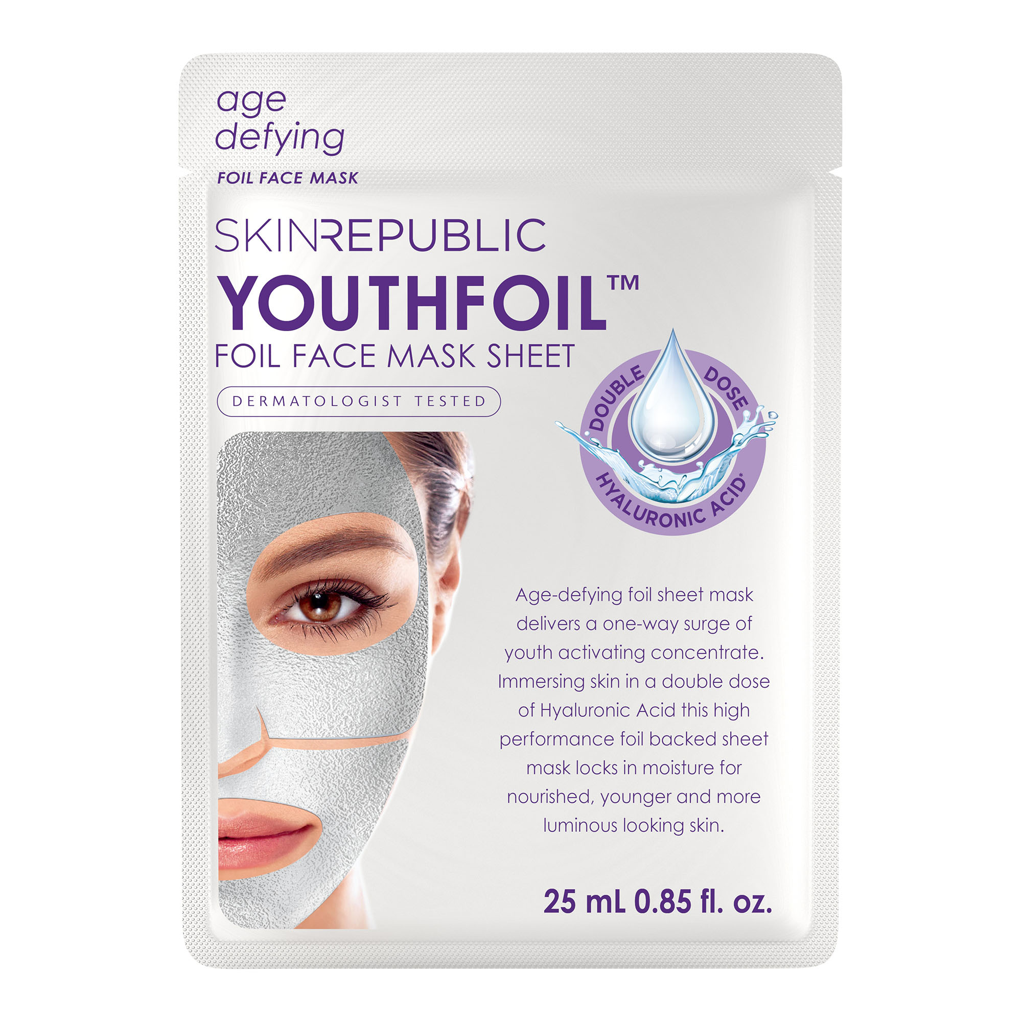 SKIN REPUBLIC Hyaluronic Boost Youthfoil Face Mask, Hauptbild