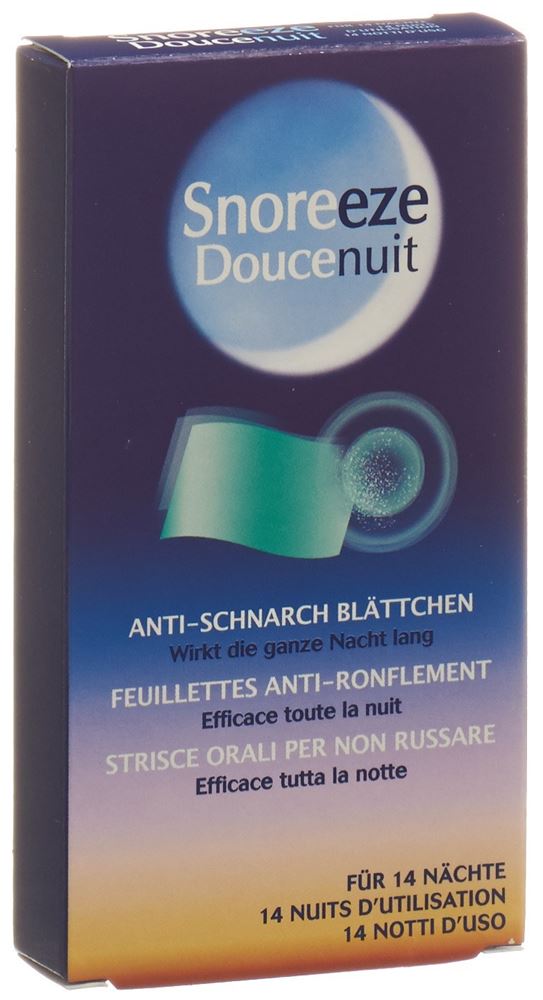 SNOREEZE doucenuit Anti-Schnarch Blättchen